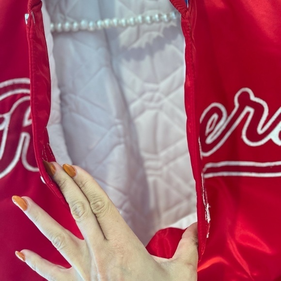 MLB Texas Rangers vintage Starter jacket retro 90s 80s XL Correa Seagar Seager - Picture 5 of 13